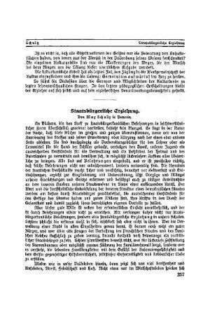 Staatsbürgerliche Erziehung