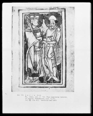 Vitae sanctorum Servatii et Amoris — Die heiligen Servatius und Amor, Folio 2recto