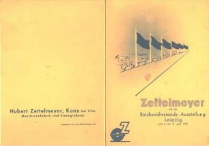 Werbebroschüre der Firma Zettelmeyer anlässlich der Reichsnährstand-Ausstellung 1939