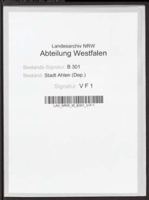 Langen c(ontr)a Ahlen.