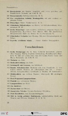 Verschiedenes (Nr. 489-518)