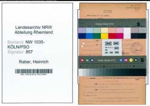Entnazifizierung Heinrich Raber , geb. 00.00.0000 (Steiger)