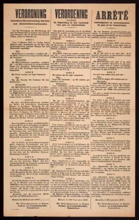 "Verordnung betreffend Einschränkung des Gas- und Elektrizitätsverbrauchs." (H.G.A. 30434 N. 1197)