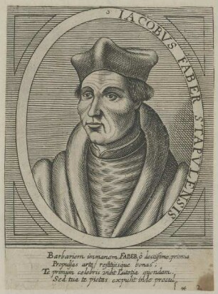Bildnis des Iacobvs Faber Stapvlensis