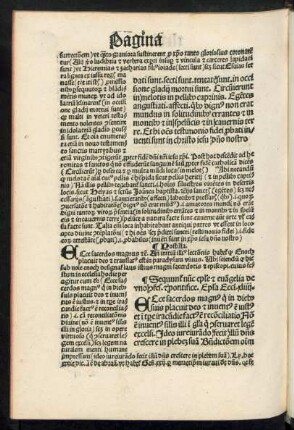 Sequuntur nunc epistole et evangelia de uno confessore et pontifice.