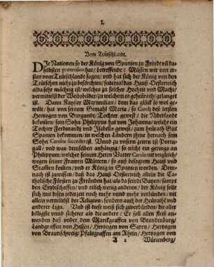 Discursus eines ... Italianers ..., unnd in dem von allerhandt Mitteln gehandelt würdt, mit welcher vorschub das gantze Teutschlandt und Franckreich under das Hispanische Joch gebracht ... werden möchte