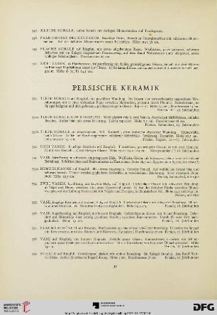 Persische Keramik (Nr. 551-559)