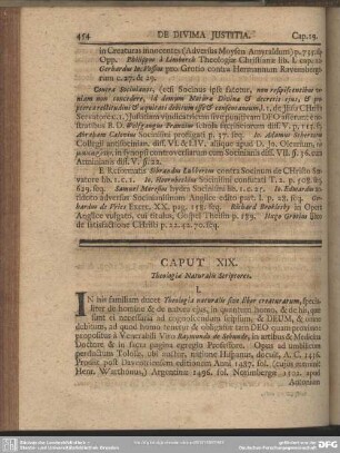 Caput XX. Theologiae Naturalis Scriptores
