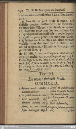 Tit. XI, De modis finiendi feudi