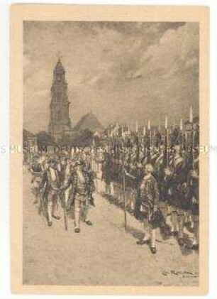 WHW-Postkarte: Gemälde nach Motiv von Carl Röchling