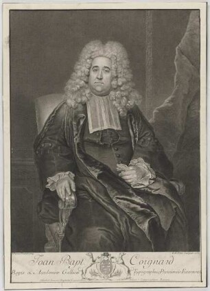 Bildnis des Jean Bapt. Coignard
