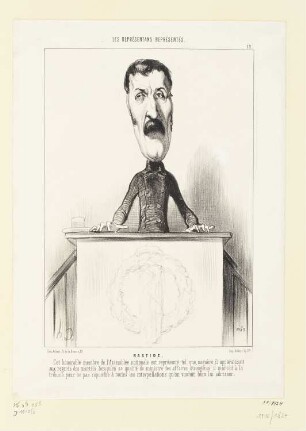 Bastide, Blatt 12 der Folge "Les Représentans représentés“, in: "Le Charivari", Paris 1849