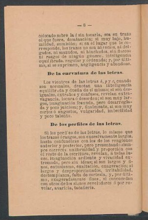 De la curvatura de las letras