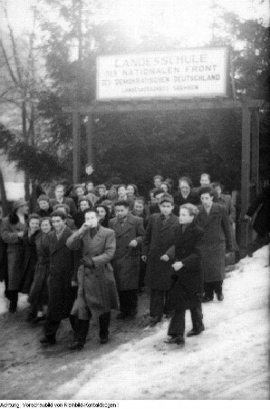 Landesschule Sachsen der Nationalen Front (NF), 20. November 1950