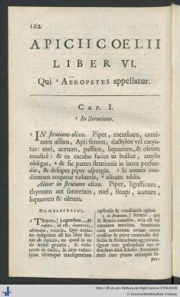 Liber VI. Qui Aëropetes appellatur.