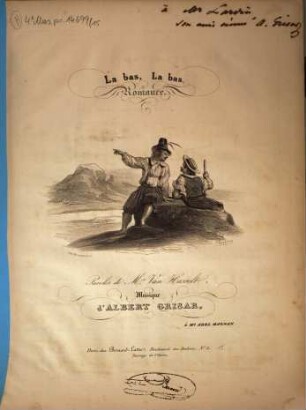 Collection des romances, 15. La bas, la bas. - B.L.860. - 2 Bl.