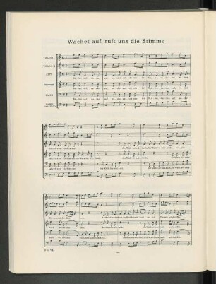 Wachet auf, ruft uns die Stimme