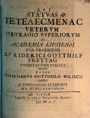 Statuas tetelesmenas Veterum oder von magischen Statuen derer Alten