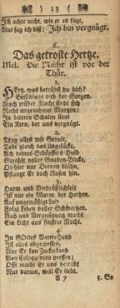 6. Das getroste Hertze