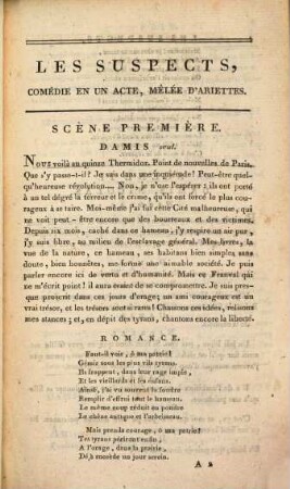 Les suspects : comédie en un acte, mêlée d'ariettes