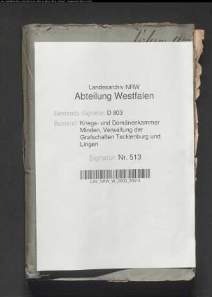 Berechnung der Wildpretgelder im Tecklenburgischen