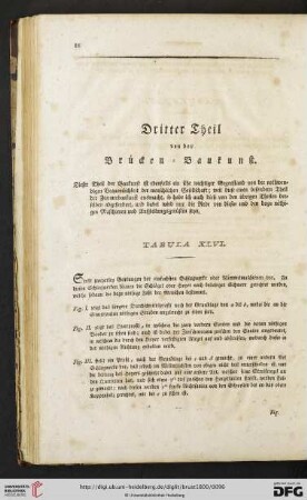 Dritter Theil von der Brücken- Baukunst