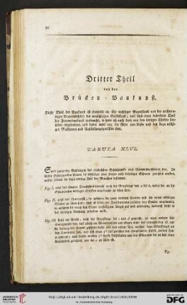 Dritter Theil von der Brücken- Baukunst
