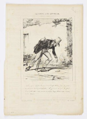 Jäger, einen Liebesbrief aufhebend, Blatt 17 der Folge "Postfach"
