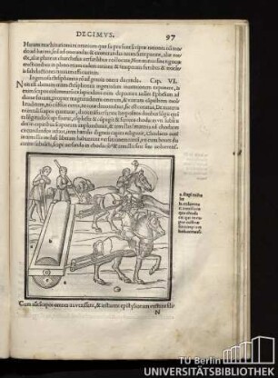 Ingeniosa stesiphontis ro[ta] ad grauia onera ducenda. Cap. VI.