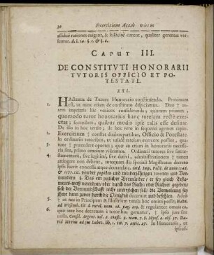 Caput III. De Constituti Honorarii Tutoris Officio Et Potestate.