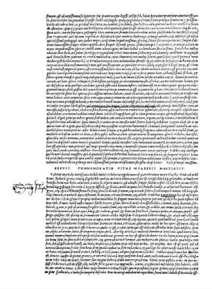Brevis Commemoratio Vitae M. Valerii Martialis.