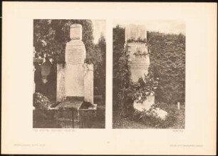 Urnengrabmale, München: Ansichten (aus: Grabmalskunst, 5. Folge, Eine Sammlung von Meisterwerken erschaffen zum Gedächtnis der Toten von Künstlern unserer Tage, hrsg.v. K.R. Henker, Berlin)