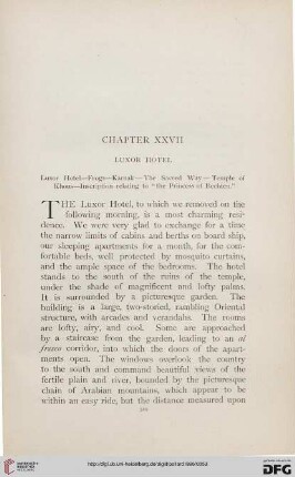 Chapter XXVII: Luxor Hotel