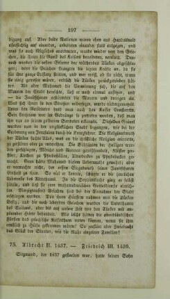 Albrecht II. 1437. - Friedrich III. 1439