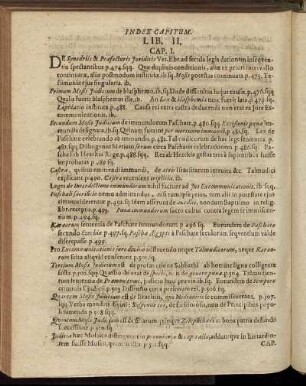 [Index Primus Capitum.] Lib. II.