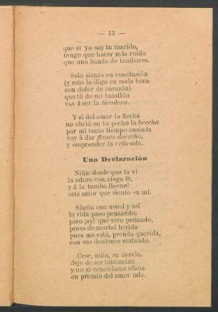 Una declaración