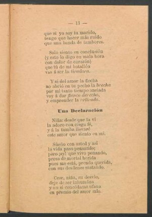 Una declaración