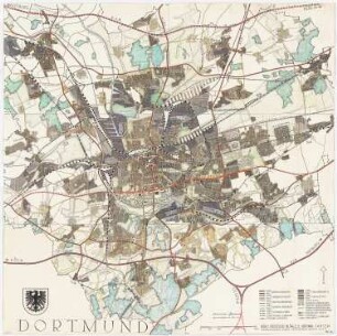 Bebauungsplan Dortmund: Verkehrsplan 1:20000 (in sechs Teilen)
