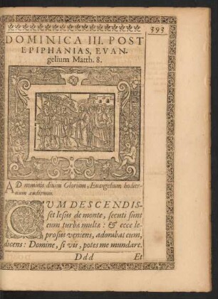 Dominica III. Post Epiphanias, Evangelium Mathh. 8.
