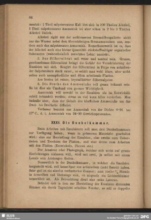 XXXII. Die Dunkelkammer