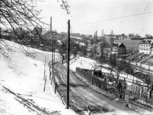 Dresden-Kemnitz. Merbitzer Straße, Weltemühle und Gummi-Werk Reinhardt Leupolt