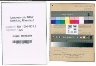 Entnazifizierung Hermann Brass , geb. 19.04.1891 (Lehrer)