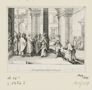 Zinsgroschen, Blatt 9 der Folge "Neues Testament"
