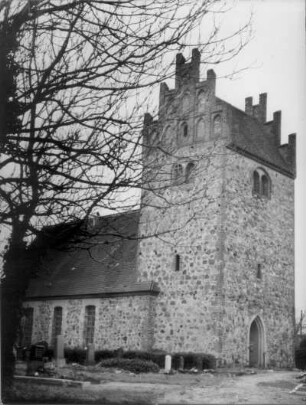 Herzberg (Mark). Dorfkirche (1882-1883). Ansicht von Nordwest