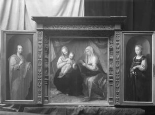 Anna-Selbdritt, Johannes der Evangelist, heilige Katharina