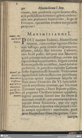 Maximilianus I.