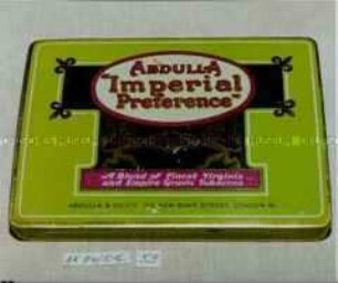 Blechdose für 50 Stück Zigaretten Abdulla "Imperial Preference"
