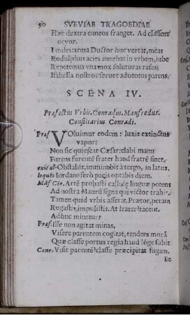 Scena IV. Praefectus Urbis. Conradus. Manfredus. Consiliarius Conradi