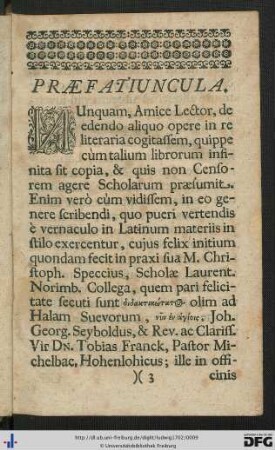 Praefatiuncula.