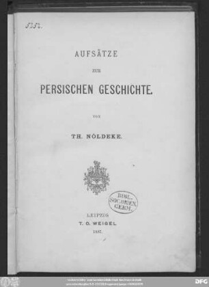 Aufsätze zur persischen Geschichte